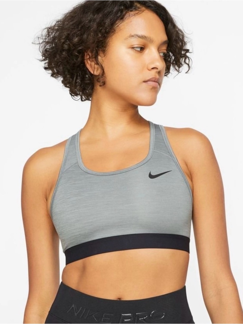 Nike Women's Pro Swoosh Medium-Support Non-Padded Sports Bra Size XL